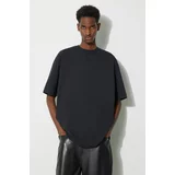 A-COLD-WALL* Bombažna kratka majica Essential T-Shirt moški, črna barva, ACWMTS177
