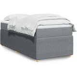 Maison Chic Box spring postelja - Vzmetna postelja z vzmetnico svetlo siva 80x200 cm blago SL23896, (21891300) | Shoptok.si