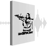  Slika - Contrast Duel (1-part) - Banksy on Mural with Mona Lisa 80x120 Akustična | shoptok.hr