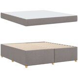  Konstrukcija postelje z vzmetnico Taupe 180 x 200 cm blago | Shoptok.si