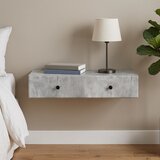 Stolna montirana na zid Betonska siva 87,5 x 34,5 x 17 cm | shoptok.hr