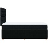vidaXL Krevet s oprugama i madracem crni 90x200 cm od tkanine | shoptok.hr