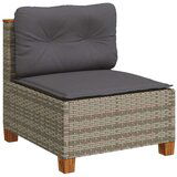  10-dijelni set vrtnih sofa od poliratana s jastucima sivi | shoptok.hr