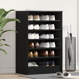 vidaXL Ormar za cipele Crni hrast Konstruirano drvo 60 x 35 x 92 cm Cijene