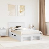  Krevetna konstrukcija Bijelo 137 x 203 cm Konstruirano drvo | shoptok.hr