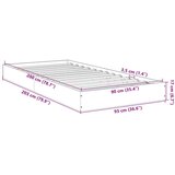vidaXL Okvir za krevet boja hrasta 90 x 200 cm konstruirano drvo | shoptok.hr