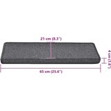 vidaXL Podloge za stopnice 30 kosov 65x21x4 cm Temno siva | Shoptok.si