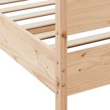  Okvir kreveta s uzglavljem 200 x 200 cm od masivne borovine | shoptok.hr