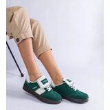 Gemre Green platform sneakers with stitching Puente | Shoptok.si