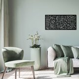 Wallity Zidna dekoracija ative Panel 2, 100x48 cm, 1.5 mm, Crna | ePonuda.com