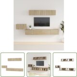 The Living Store Komplet TV omaric 5-delni sonoma hrast inženirski les - Komplet TV Omaric, (21738248) | Shoptok.si