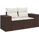  11-dijelni set vrtnih sofa od poliratana s jastucima smeđi | shoptok.hr