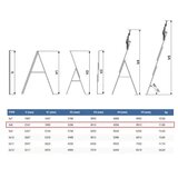 Elkop trodelne aluminijumske merdevine 3x8 - 4,5m | Eponuda.com