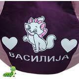 Gusenica lazy bag roze-ljubičasti - mogućnost personalizacije - bez veza, obim 210cm, visina 90cm - do 5god