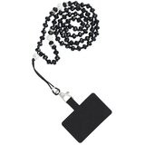  Privjesak za telefon CRYSTAL DIAMOND / dužina kabla 74cm (37cm u omči) / oko vrata - crni | Shoptok.si