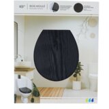 Tendance WC DASKA MDF S INOX OKOVIMA FLAT SHAPE - BLACK | shoptok.hr