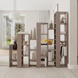 Marckeric Siv/bež regal 158x151 cm Anissa – | Shoptok.si