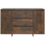  Komoda s 3 ladice boja dimljenog hrasta 120 x 41 x 75 cm drvena | shoptok.hr