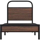 vidaXL Okvir kreveta bez madraca smeđa boja hrasta 80x200 cm drveni | shoptok.hr
