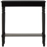 Premier Housewares Črna stranska mizica iz masivnega bora 30x80 cm Heritage – | Shoptok.si