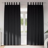  Zavjese za blackout s prstenovima 2 kom. Crna 225 x 140 cm | shoptok.hr
