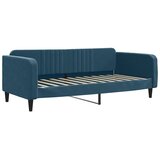  Dnevni krevet na razvlačenje s ladicama plavi 90x200 cm baršun | shoptok.hr