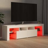 TV ormarić s LED svjetlima bijeli 140 x 36,5 x 40 cm | shoptok.hr