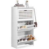 SoBuy omara za čevlje na hodniku v beli barvi v kmečkem slogu, (20814889) | Shoptok.si