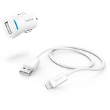 Hama 12 W punjač za auto, Lightning, 122923, Bijeli (kabel uključen) | Eponuda.ba