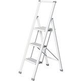 Wenko Preklopne ljestve Design (3 stepenice, Aluminij, Bijele boje) Cijene