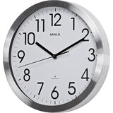 Maul Stenska ura move, krtačen aluminij, Ø 305 mm, radijsko voden mehanizem | Shoptok.si