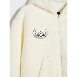 Sinsay Majica s kapuljačom na kopčanje od sherpa flisa Stitch | shoptok.hr