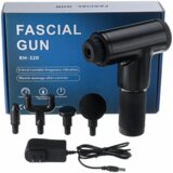 WINCADO KH-320 Pištolj za masažu, Fascial Gun, 4 masažne glave, 6 intenziteta masaže, Crni | Eponuda.com