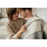 Ibena dekorativna odeja 150/200 cm siva, bela | Shoptok.si