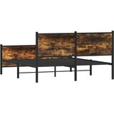  Metalni okvir kreveta bez madraca boja hrasta 137x190 cm | shoptok.hr