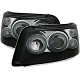 Oem Kristalni farovi Angel Eyes VW Transporter T5 (03-09), Crni | Eponuda.com
