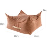 MeowBaby Kvadrat otroška pufa, Velur, Opeka, (21333516) | Shoptok.si