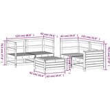  5-dijelni set vrtnih sofa od masivnog drva duglazije | shoptok.hr