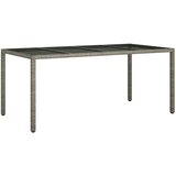 vidaXL Vrtni Stol za Ručavanje Sivi 190x90x75 cm Poly Rattan | shoptok.hr