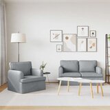SOFA 2 pcs Svijetlo siva Metal | shoptok.hr