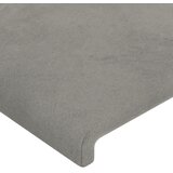  LED uzglavlje svjetlosivo 183 x 16 x 118/128 cm baršunasto | shoptok.hr