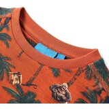  Dječja topla majica svijetla boja hrđe 140 | shoptok.hr
