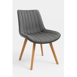 MODUL Trpezarijska stolica Linea Wood, Siva Cene