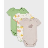 Sinsay Pamučni bodiji s motivom safari životinja 3 pack cijene