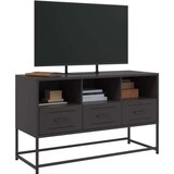 vidaXL TV omarica črna 100,5x39x60,5 cm jeklo | Shoptok.si