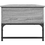  Stolić za kavu siva boja hrasta 100x50x40 cm od drva i metala | shoptok.hr