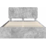  Krevetna konstrukcija s uzglavljem Betonska siva 150 x 200 cm | shoptok.hr