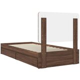  Okvir za krevet Smeđi hrast 90 x 190 cm Konstruirano drvo | shoptok.hr