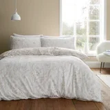 Bež flanelska posteljina za krevet za jednu osobu 135x200 cm Floral Toile –