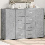 vidaXL Komoda 2 kosa betonsko siva 60x31x84 cm inženirski les | Shoptok.si